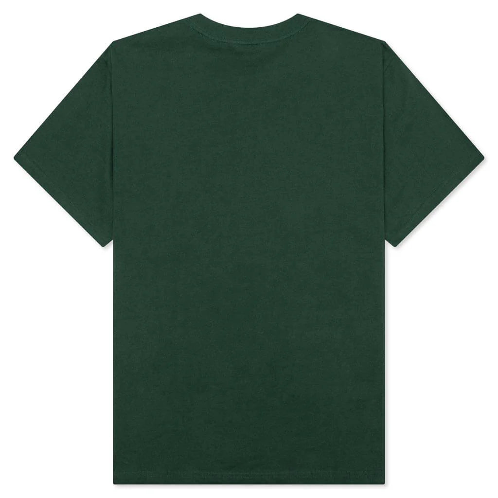 Script Tee Dark Green