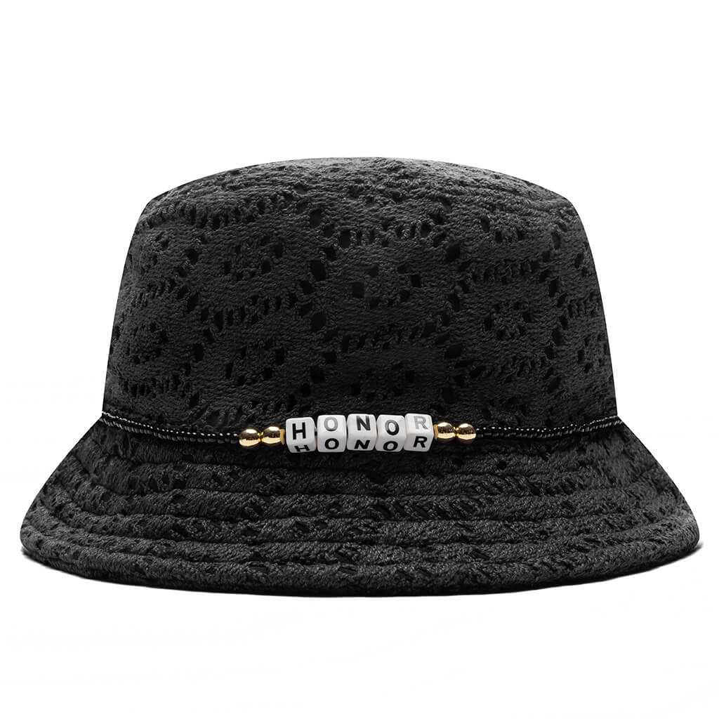 Friendship Crochet Bucket Hat Black
