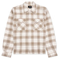Waffle Flannel Shirt Mid Brown