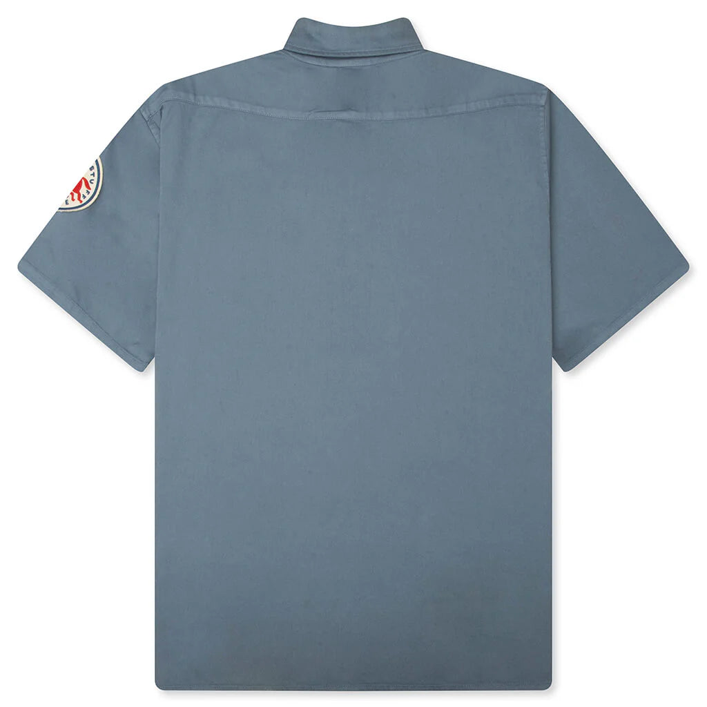 Gas Station S S Shirt Blue
