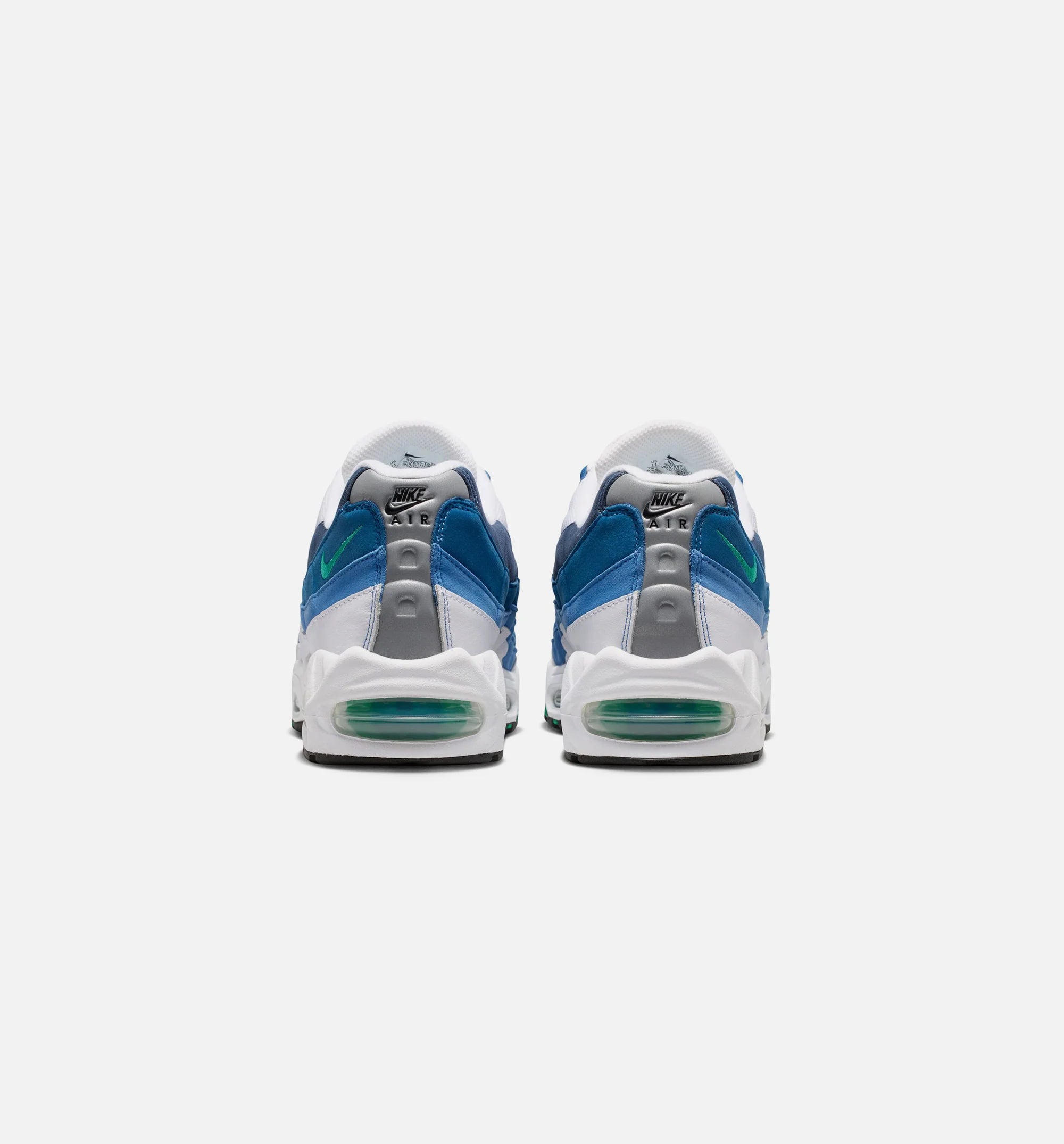 Air Max 95 Big Bubble Slate Mens Lifestyle Shoe White Emerald Green Lake Blue