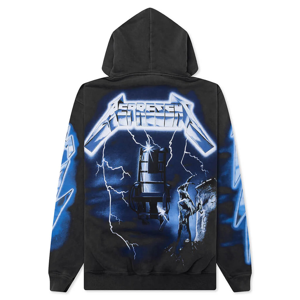 Metallica Ride The Lightning Hoodie Vintage Grey