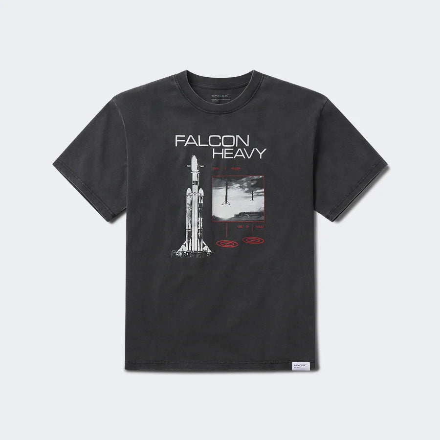 UNISEX SPACEX FALCON HEAVY VINTAGE T SHIRT