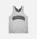 Golden State Warriors NBA Drop Step Reversible Jersey Mens White Black