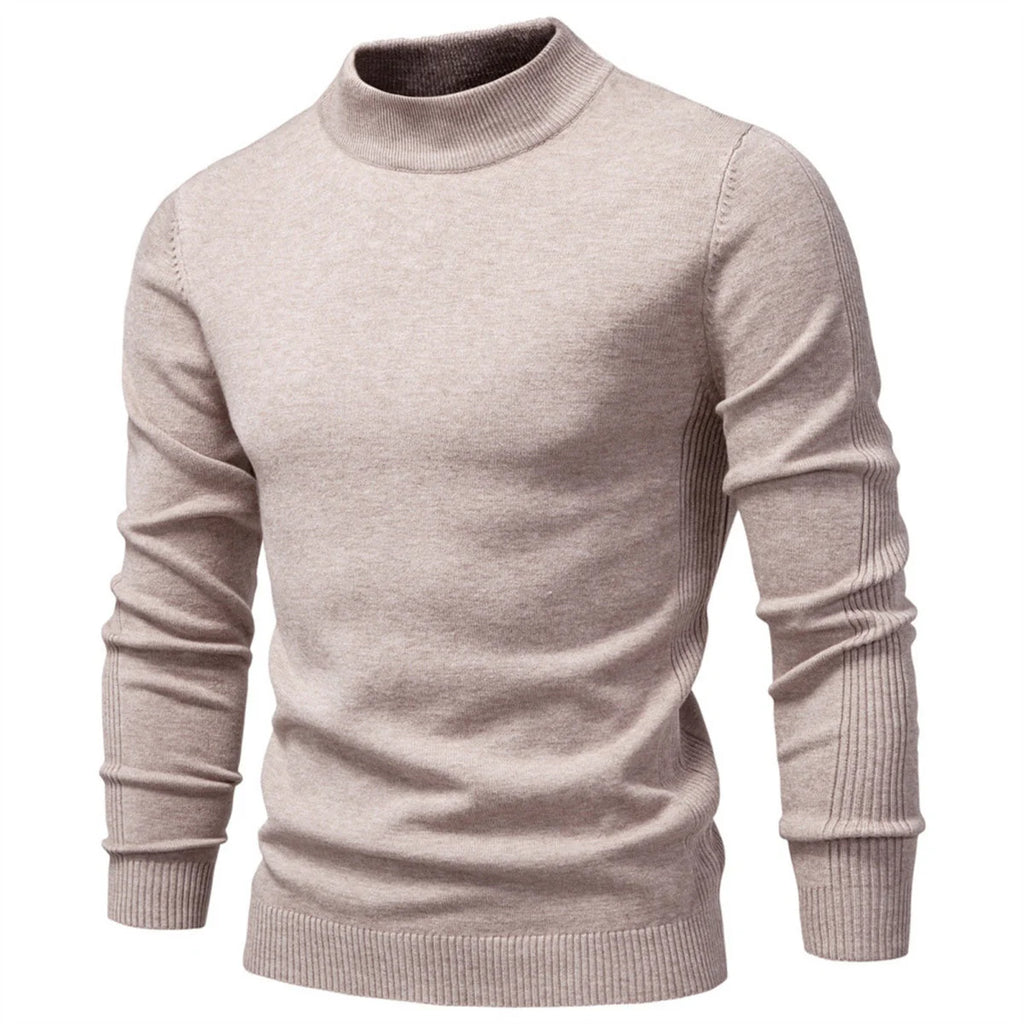 Mens Mockneck Pullover Sweater