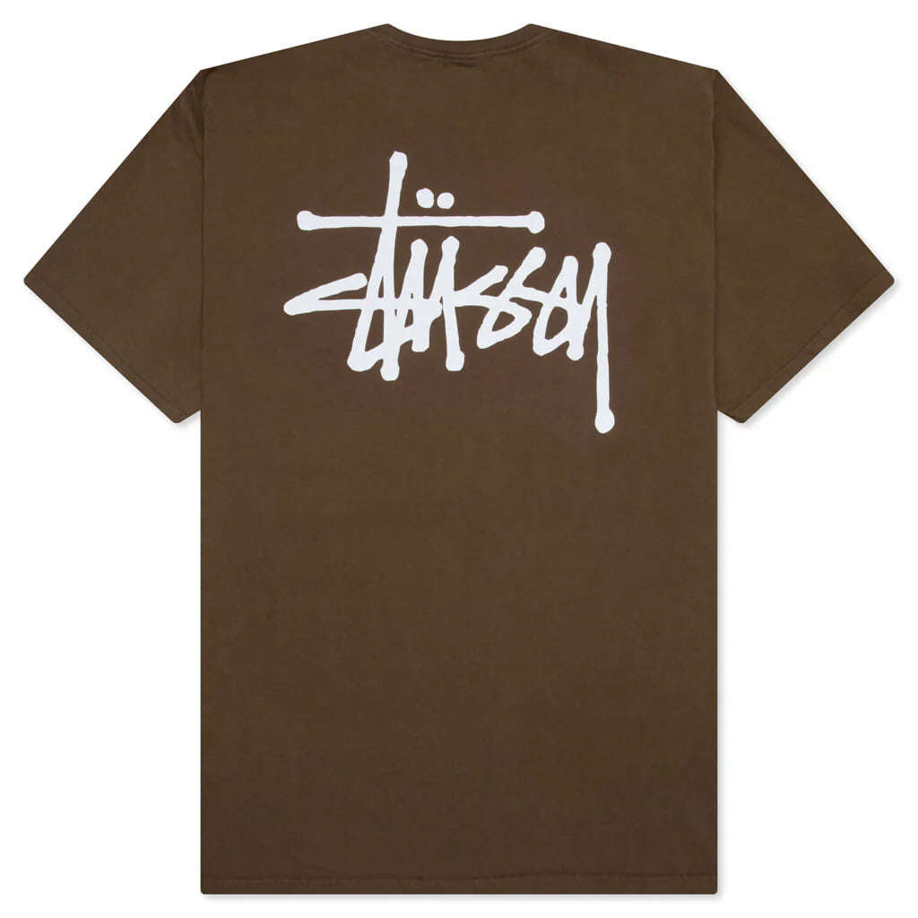 Basic Stussy Pigment Dyed Tee Brown