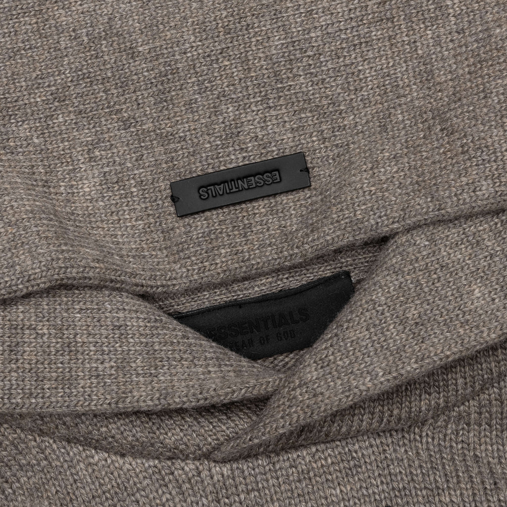 Essentials Knit Hoodie Heather Grey