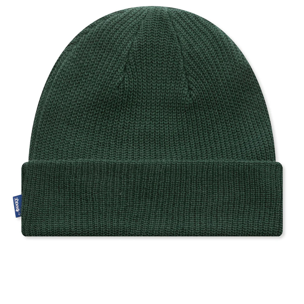 Loose Gauge Knit Beanie Forest Green