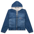 Denim Sherpa Work Jacket Washed Blue