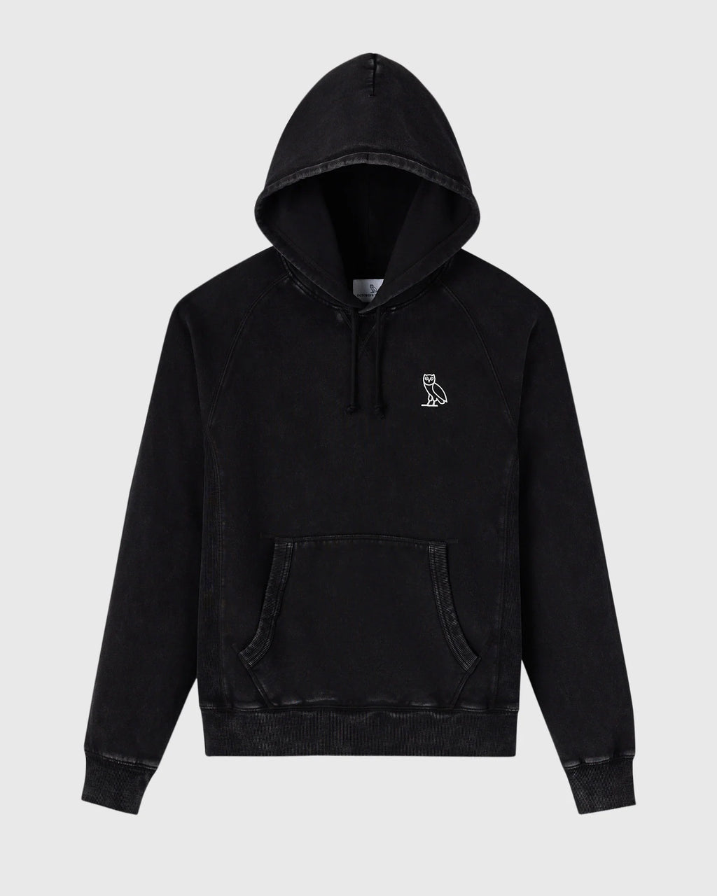 Muskoka Raglan Hoodie Garment Dyed Black