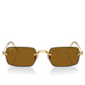 Ray Ban x AAP Rocky Rimless Pillow Arista Dark Brown