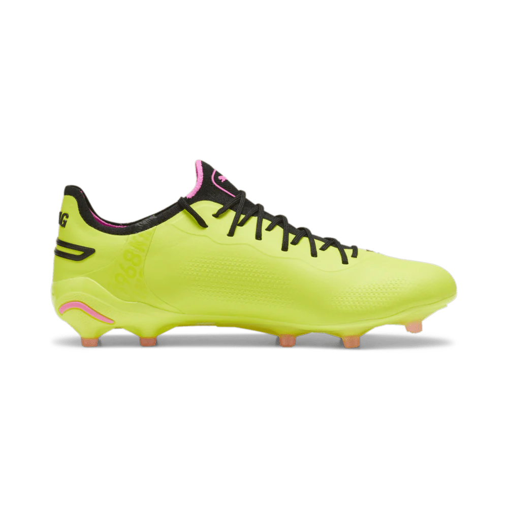 PUMA King Ultimate FG AG Multi Ground Soccer Cleats Lime Black