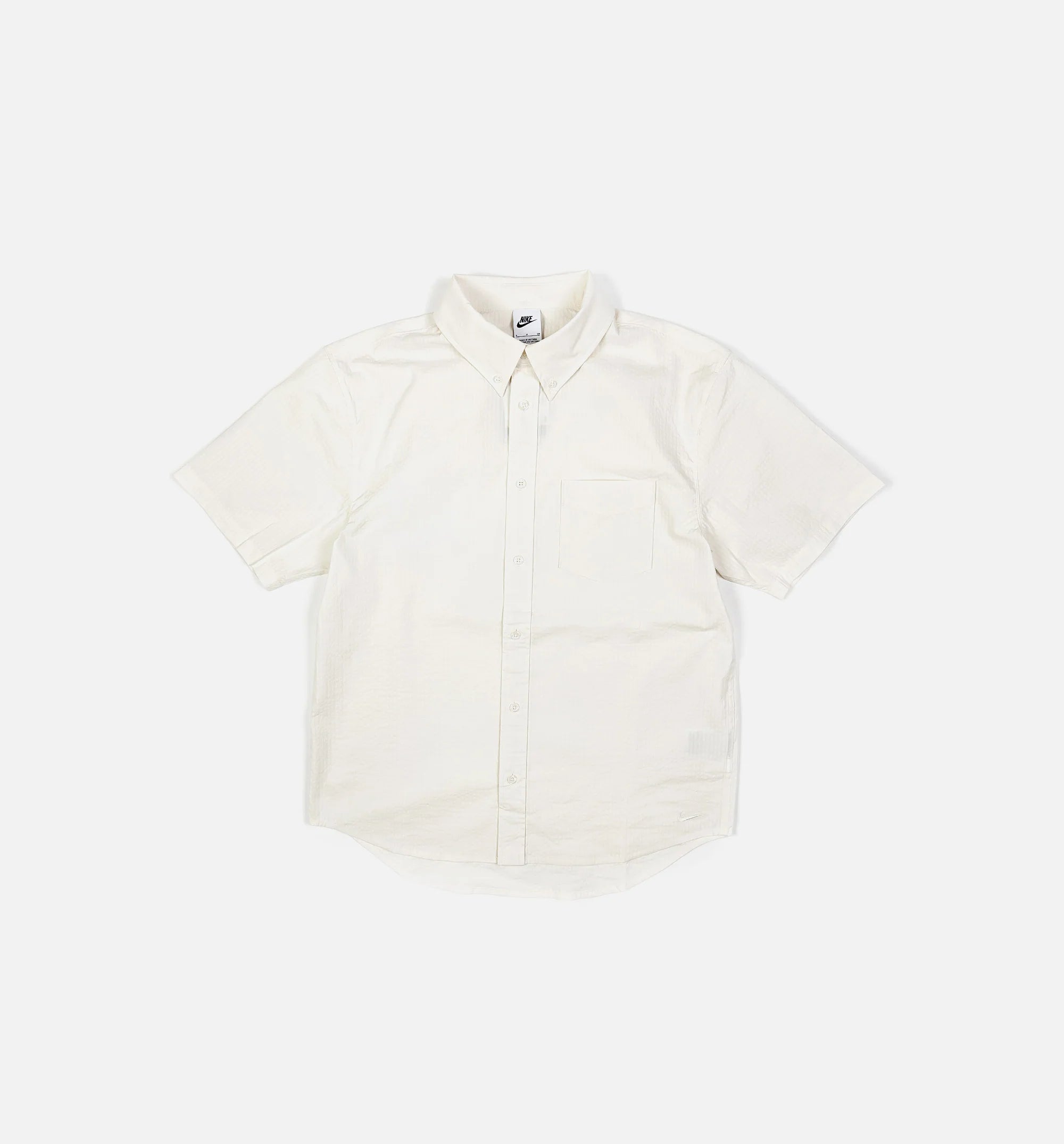 Seersucker Button Down Mens Short Sleeve Shirt Phantom