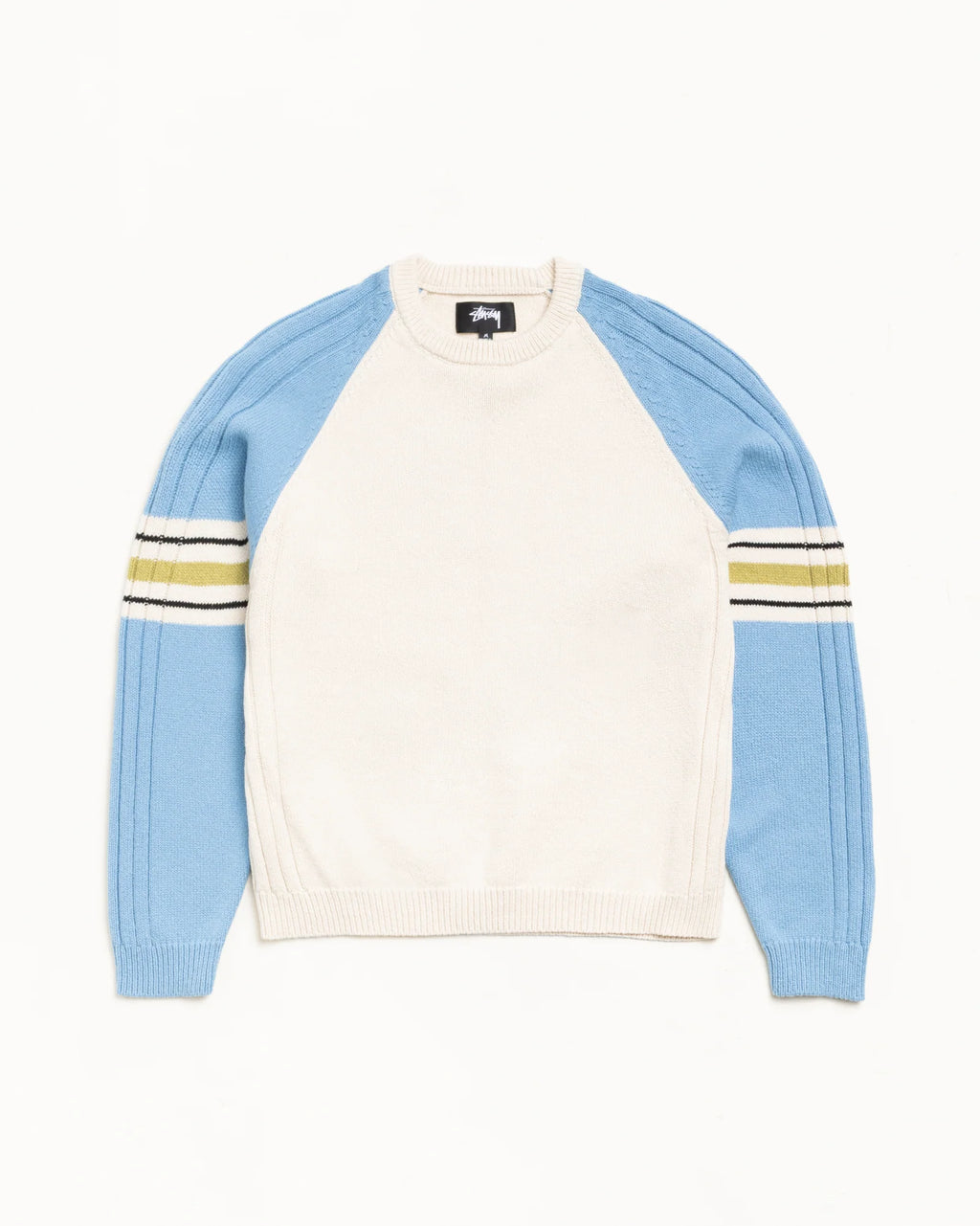 STRIPE RAGLAN CREW