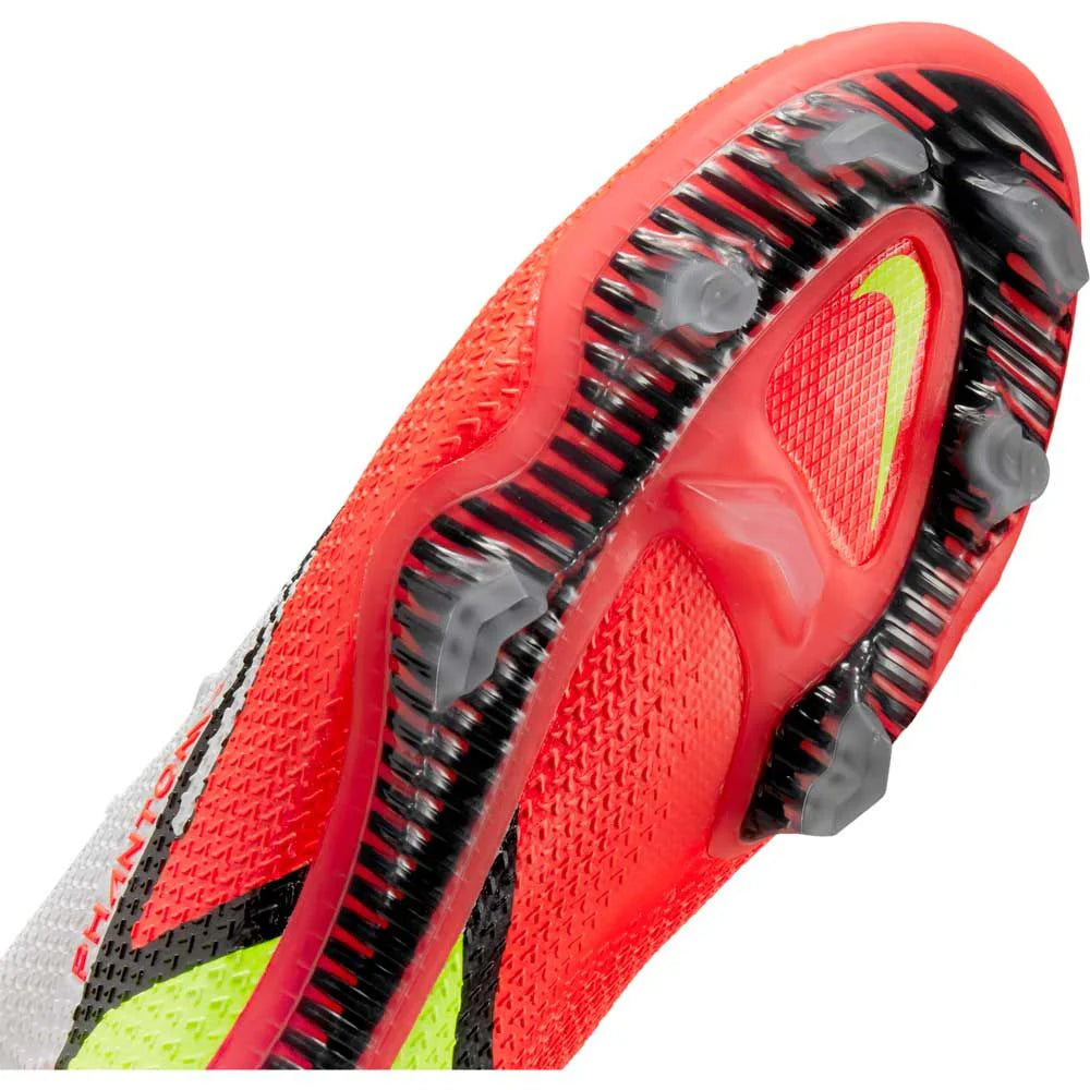 Nike Phantom GT2 Elite FG Firm Ground Soccer Cleats White Bright Crimson Volt