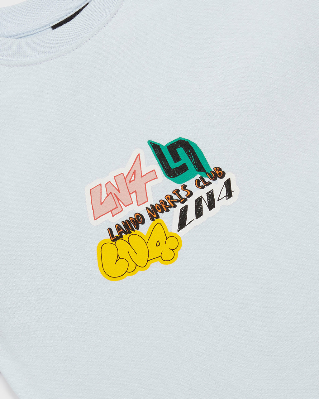 KIDS STICKER TEE SKY BLUE