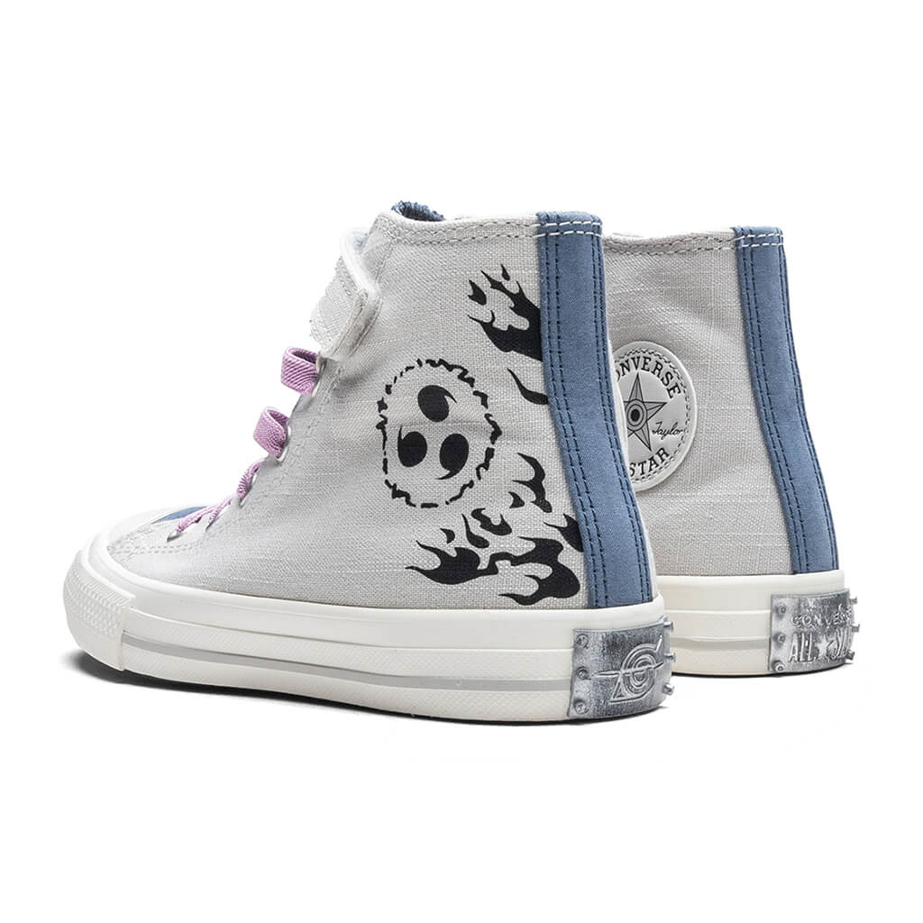 Converse x Naruto Chuck Taylor All Star 1V Hi Vintage White Fossilized Black