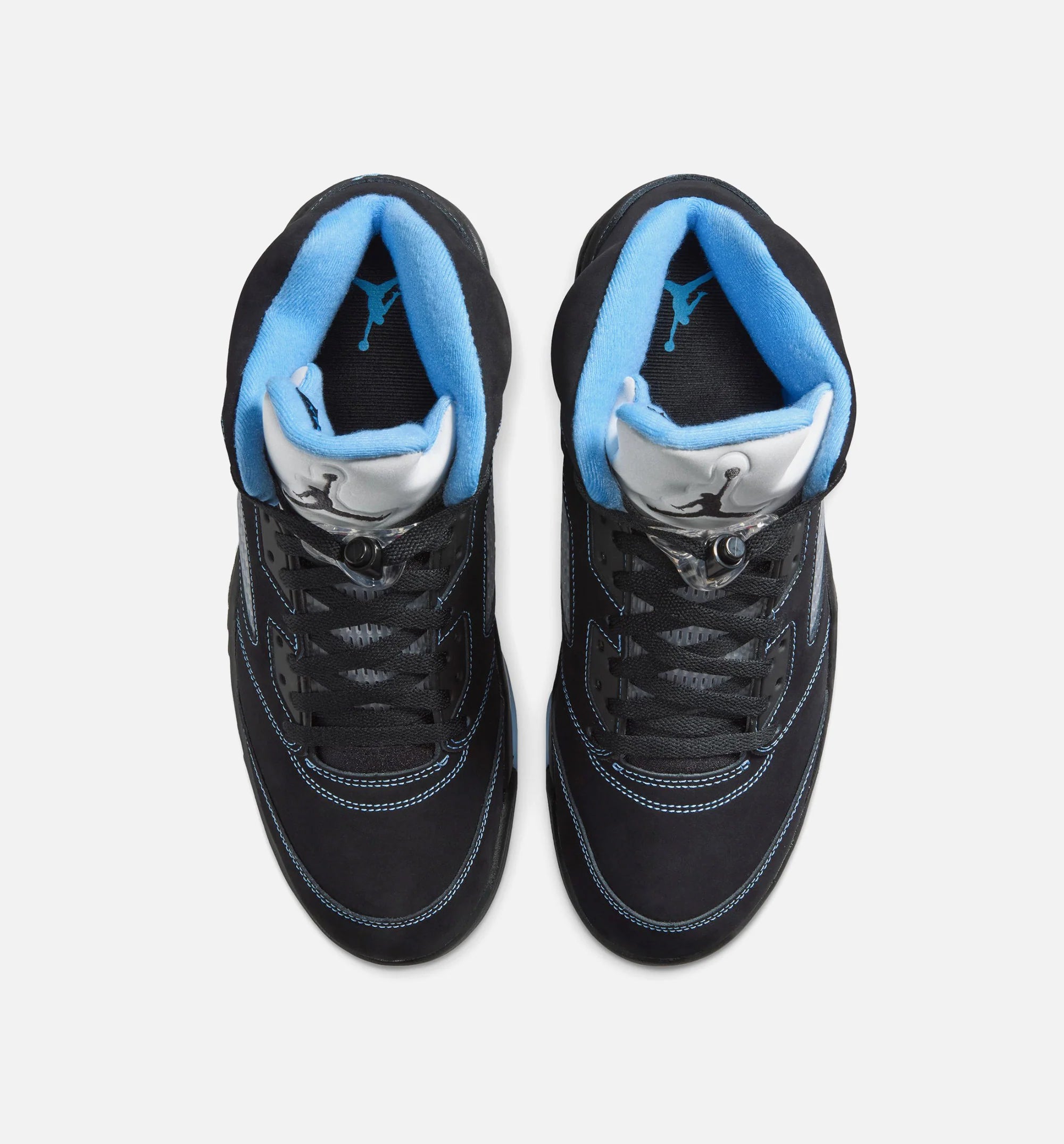 Air Jordan 5 Retro Black Carolina Mens Lifestyle Shoe Black University Blue White