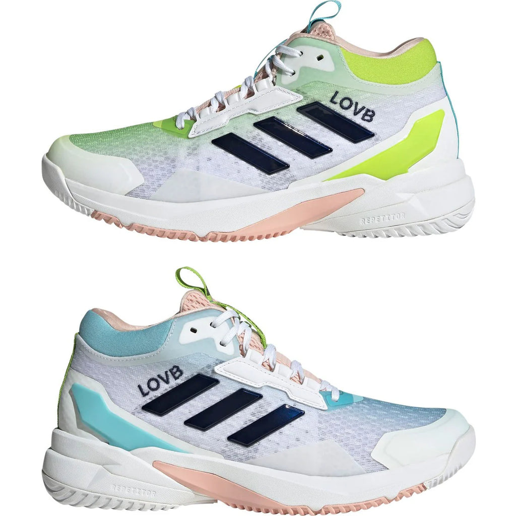 Tênis Adidas Crazyflight Mid 6 Azul Bege