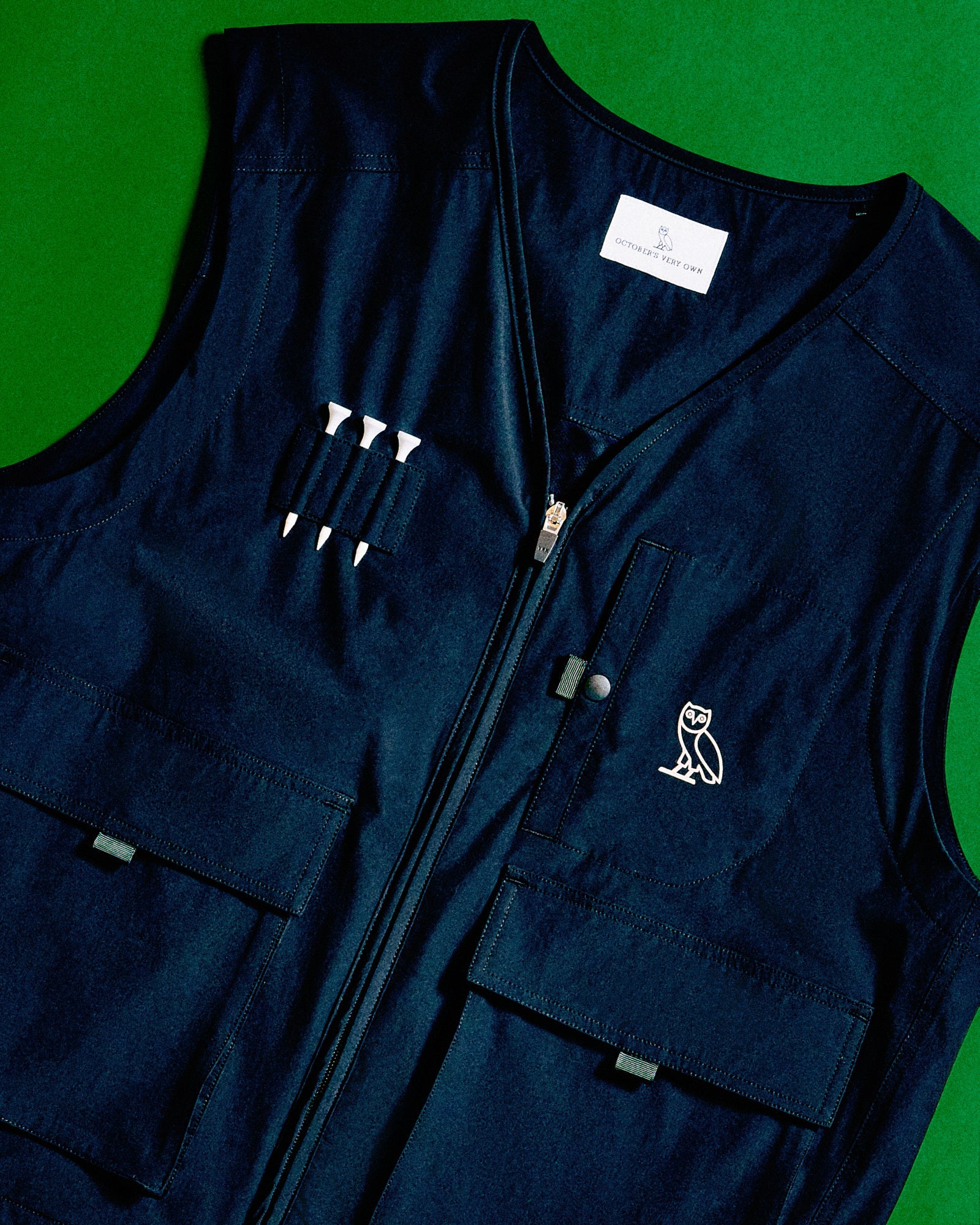 OVO Golf Stretch Nylon Vest Black