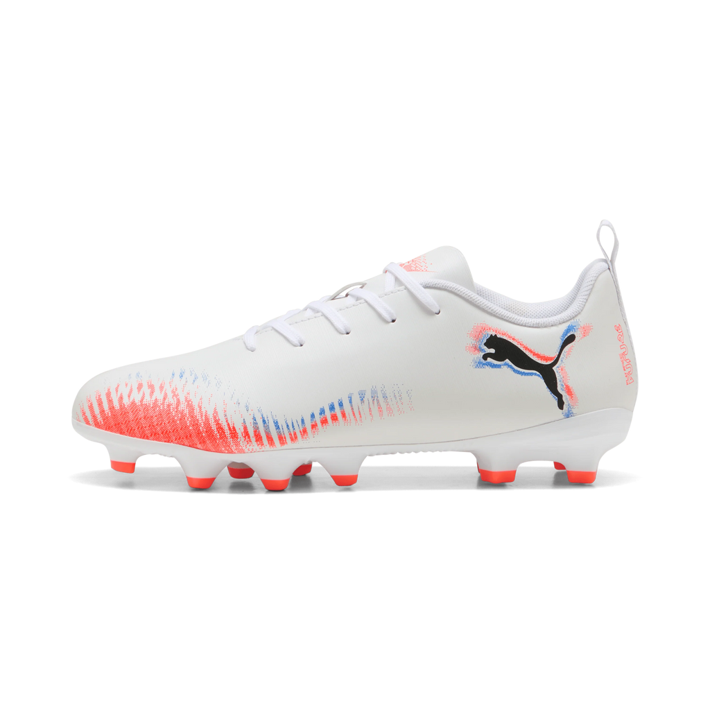 PUMA Future 8 Play FG AG Youth Soccer Cleats White Black