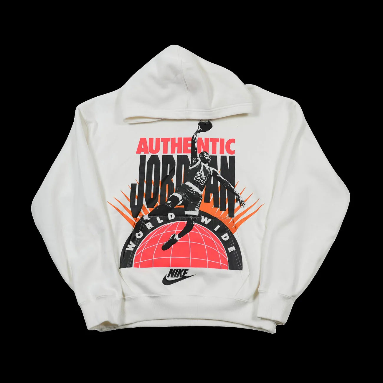 Air Jordan Brooklyn Hoodie Sail Infrared 23