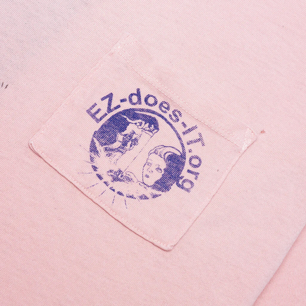 Rehab Romance Pocket Tee Pink