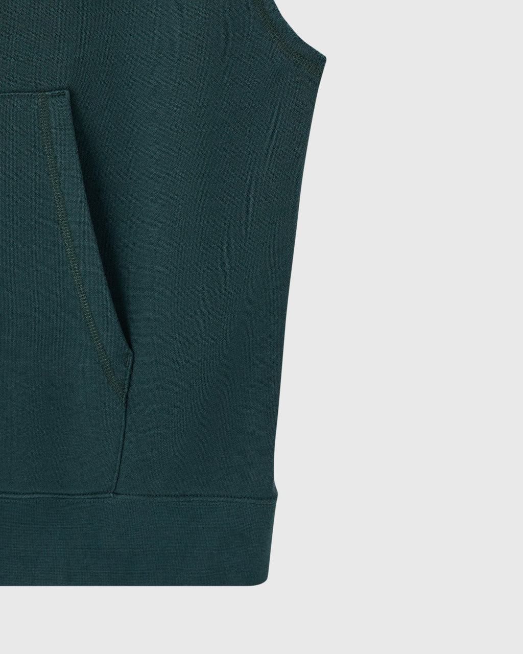 Sleeveless Training Hoodie Midnight Green