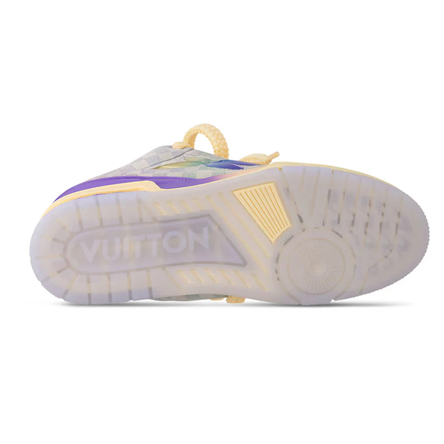Louis Vuitton LV Skate Sneaker Damier Pastel Yellow Purple