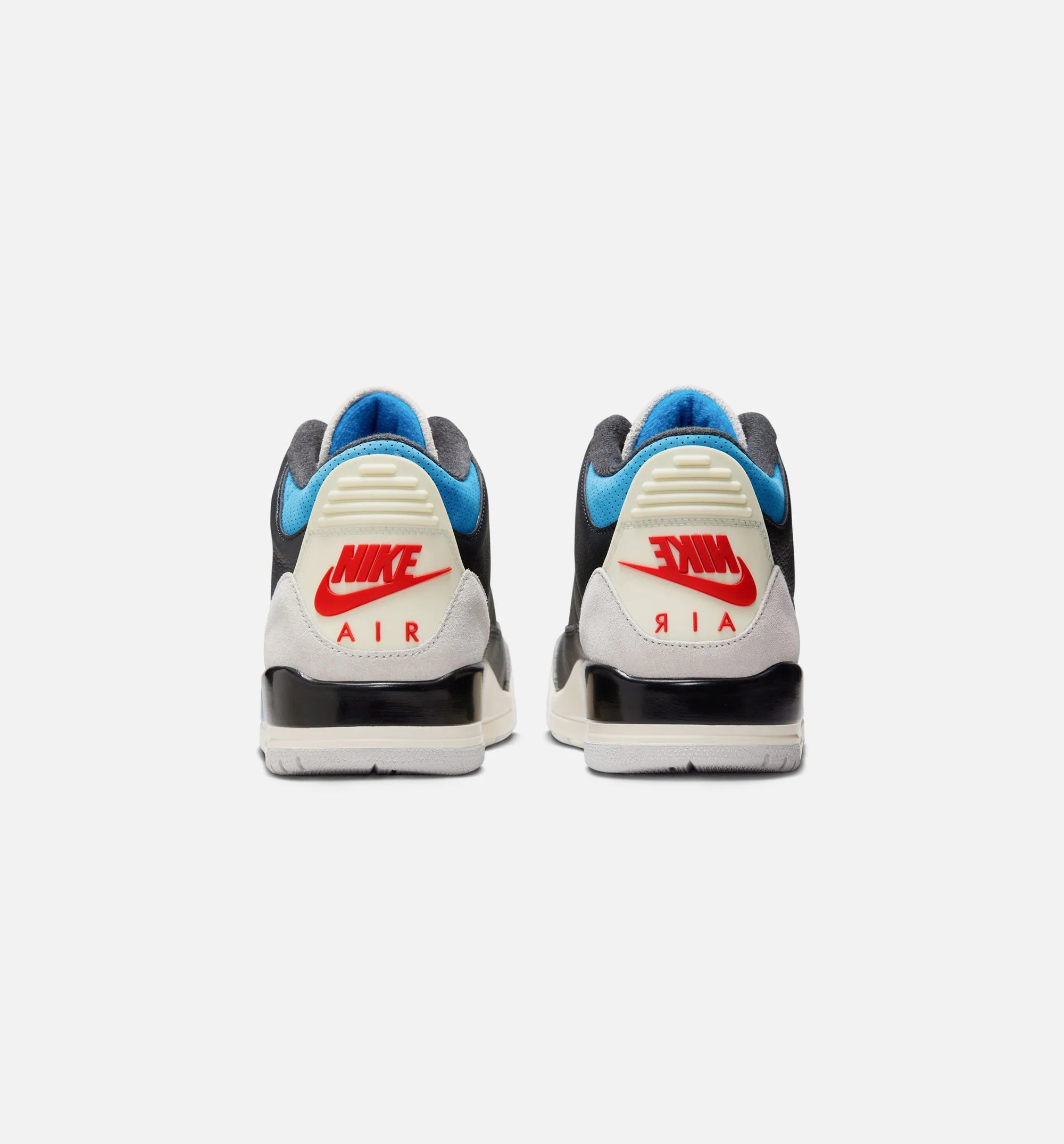Air Jordan 3 Retro OG Rare Air Mens Lifestyle Shoe Black Chile Red Neutral Grey