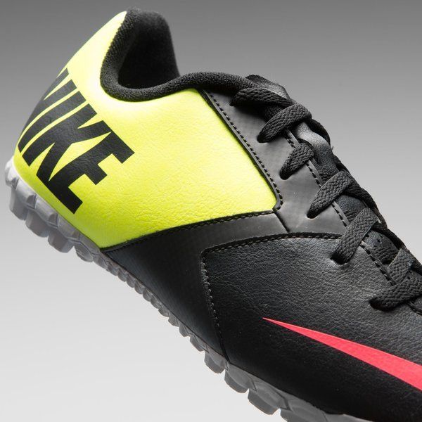 Nike JR Bomba II TF Turf Soccer Cleats Black Hyper Punch Volt