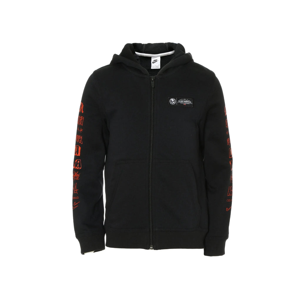 Nike Club America Kids Full Zip Hoodie Black