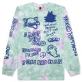 Youth Party L S Tee Green Tie Dye