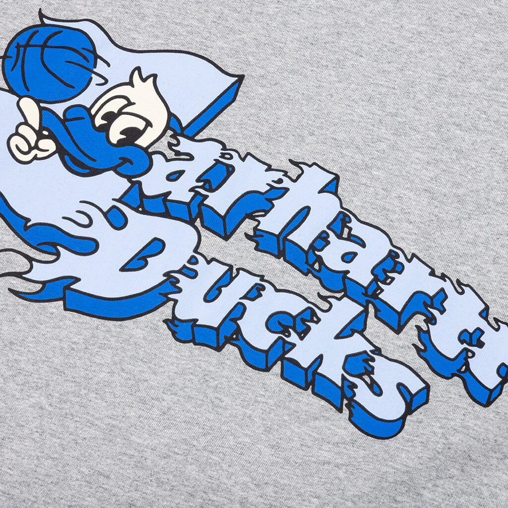 S S Flaming Ducks T Shirt Grey Heather