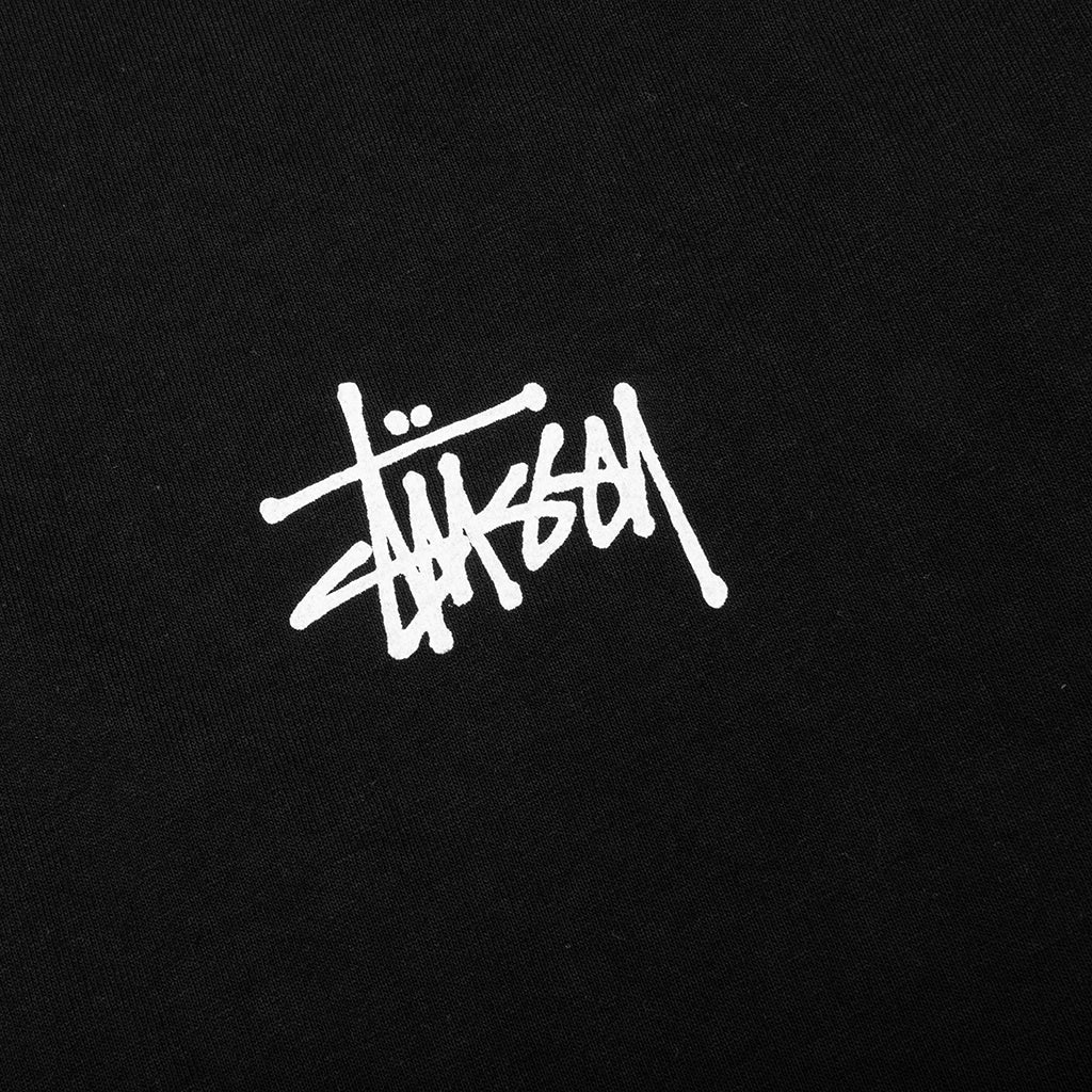 Basic Stussy Pig Dyed L S Tee Black