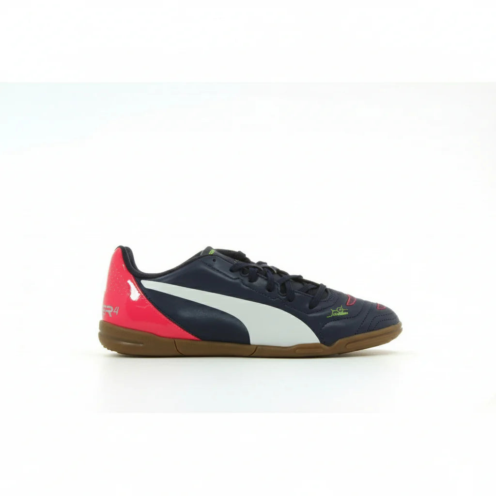 PUMA Evopower 42 IT JR Indoor Youth Soccer Shoes Peacoat White