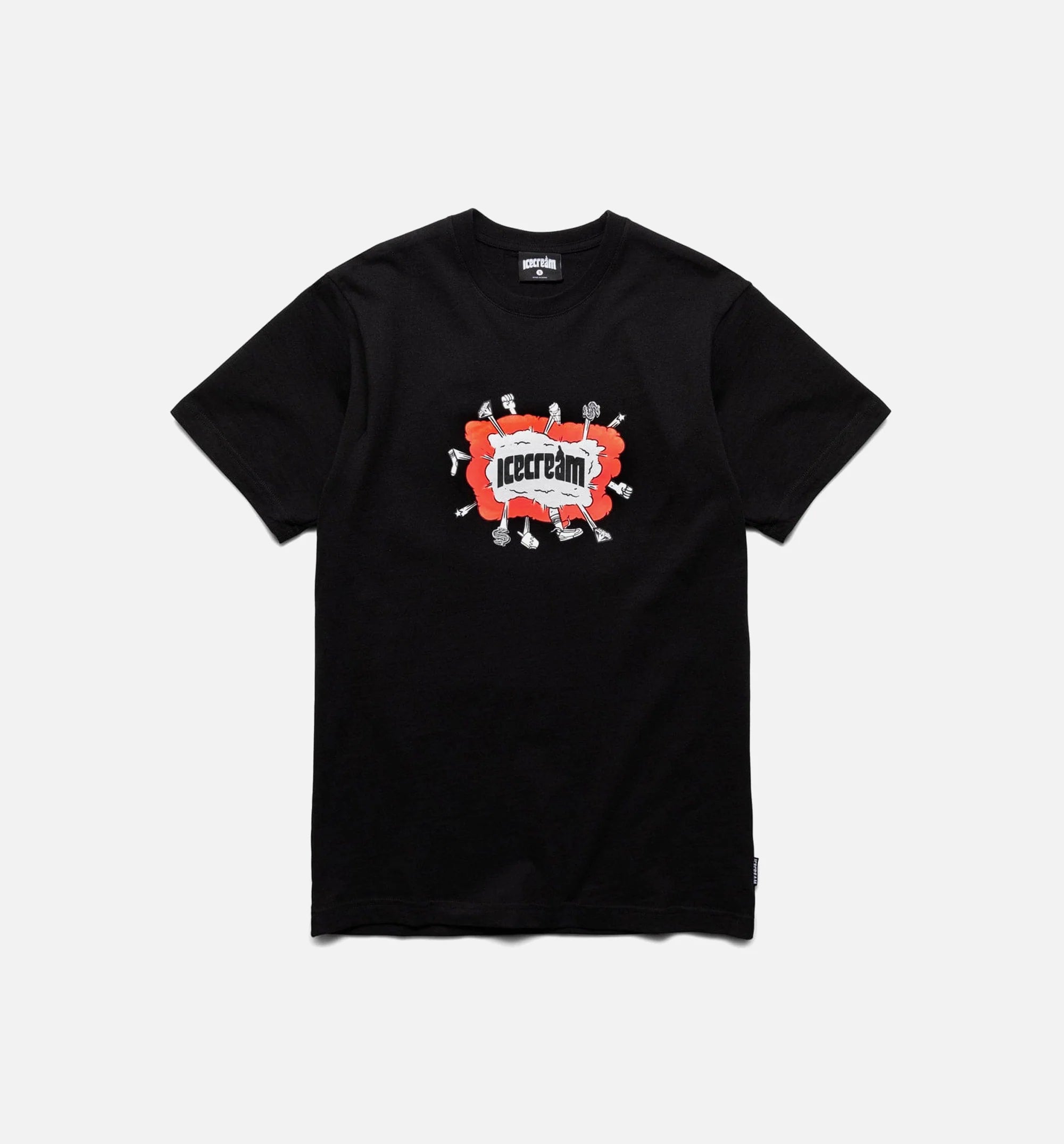 Flight Short Sleeve Tee Mens T Shirt Black Red