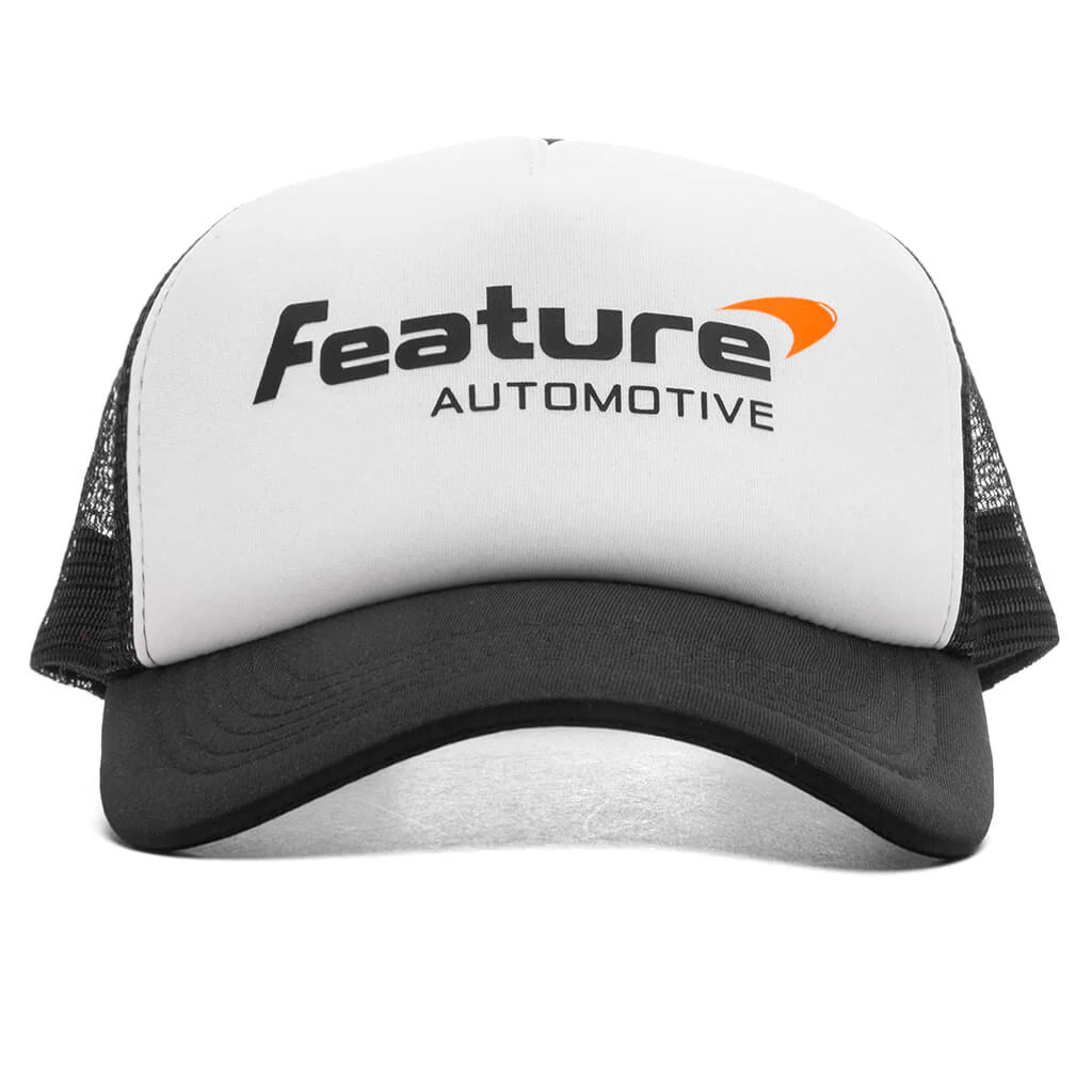 Automotive Trucker Black White