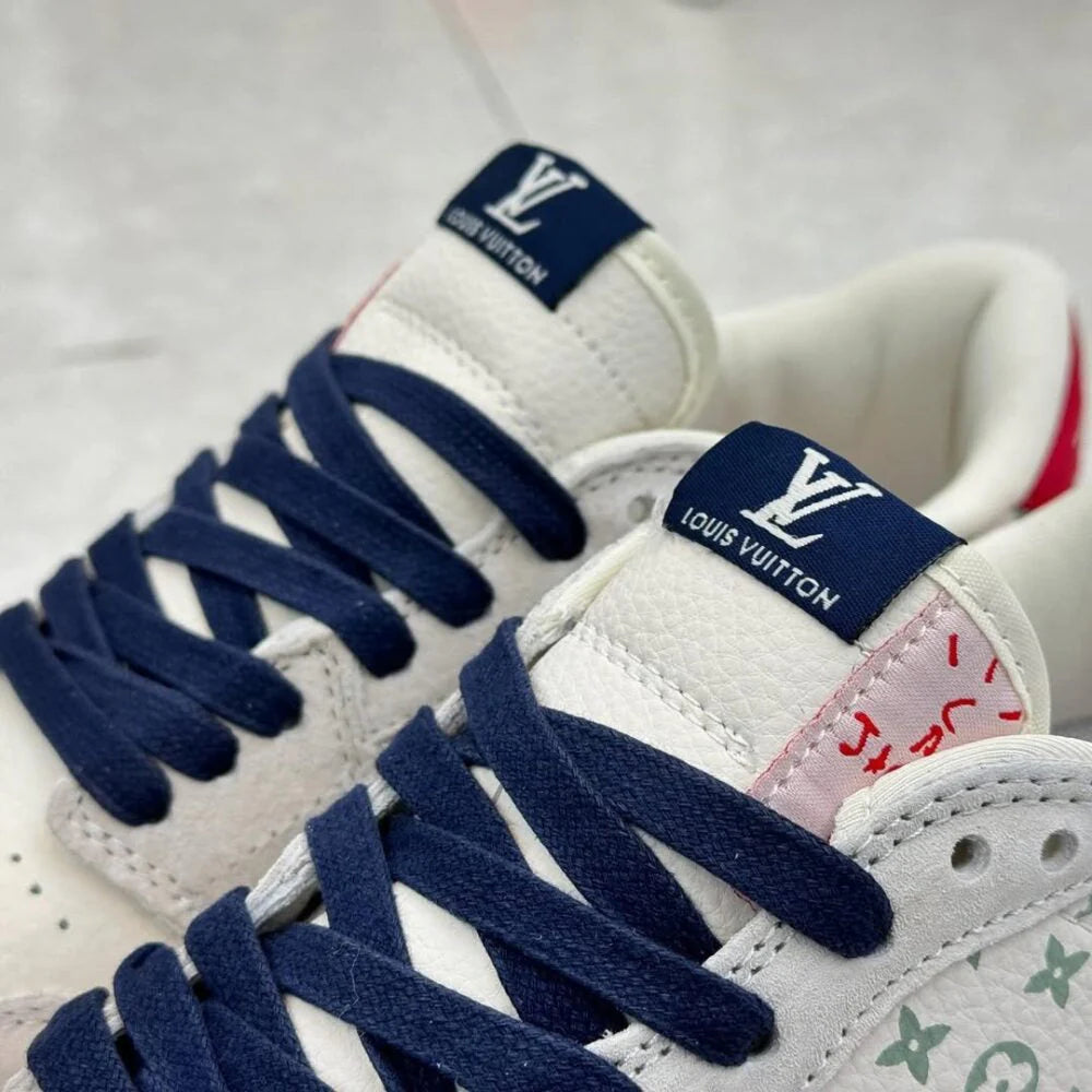 Louis Vuitton x Nike Air Jordan 1 Low Tricolor Monogram Custom