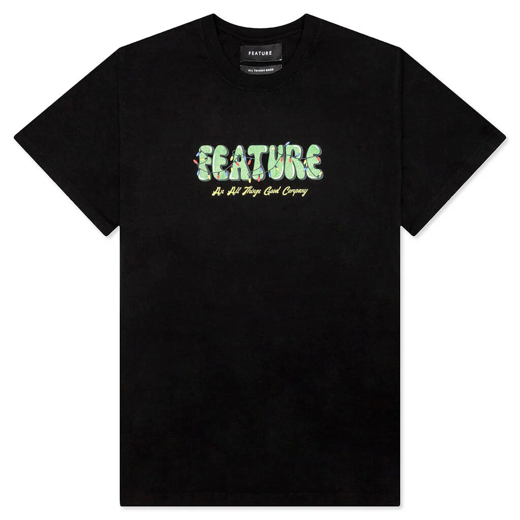 Festive Lights Tee Black
