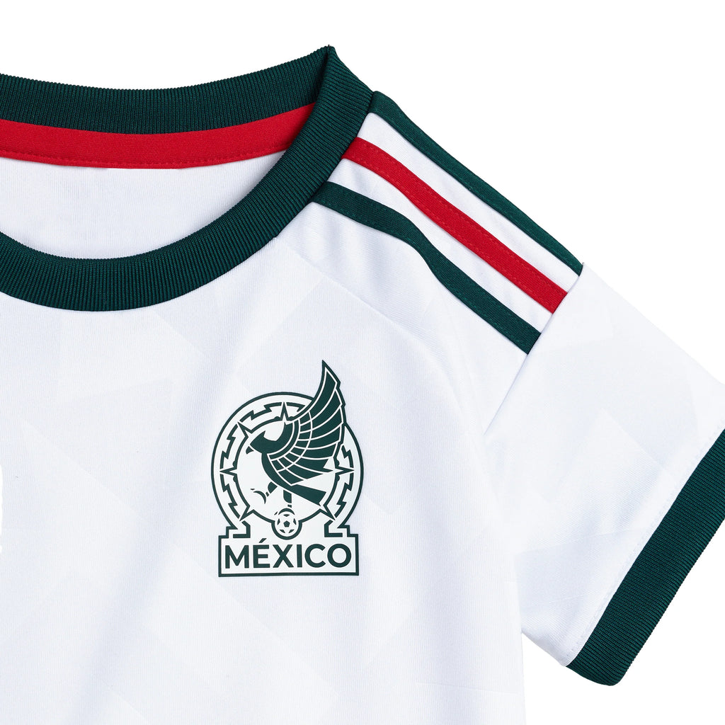 adidas Mexico Away Soccer Baby Kit 2026 White