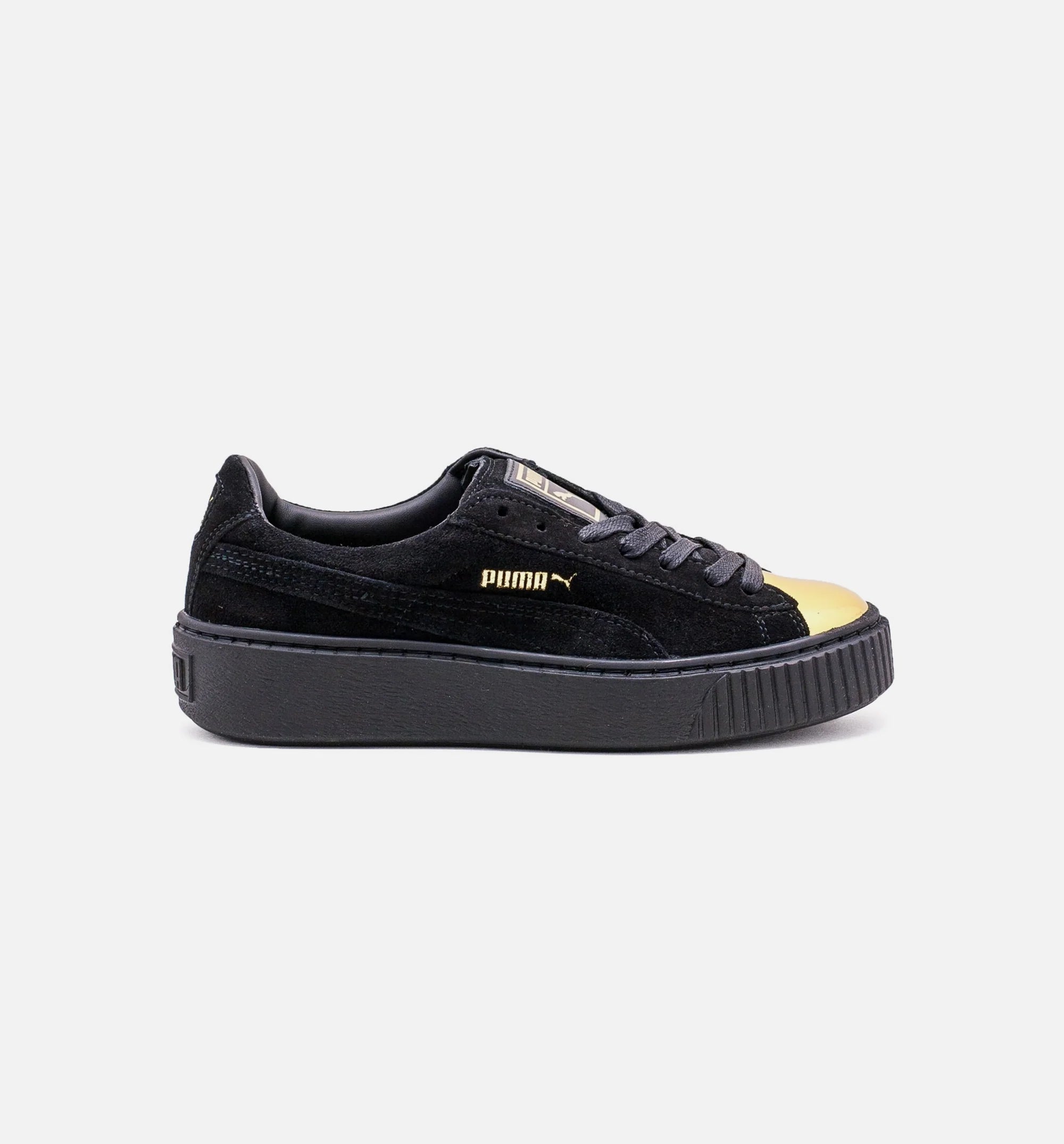 Suede Creeper Women Lifestyle Shoe Black Gold