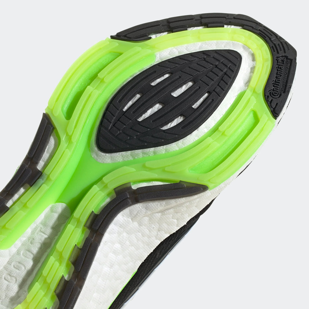 adidas Ultraboost 22 Black White Solar Green