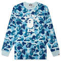 ABC Camo College L S Tee Blue