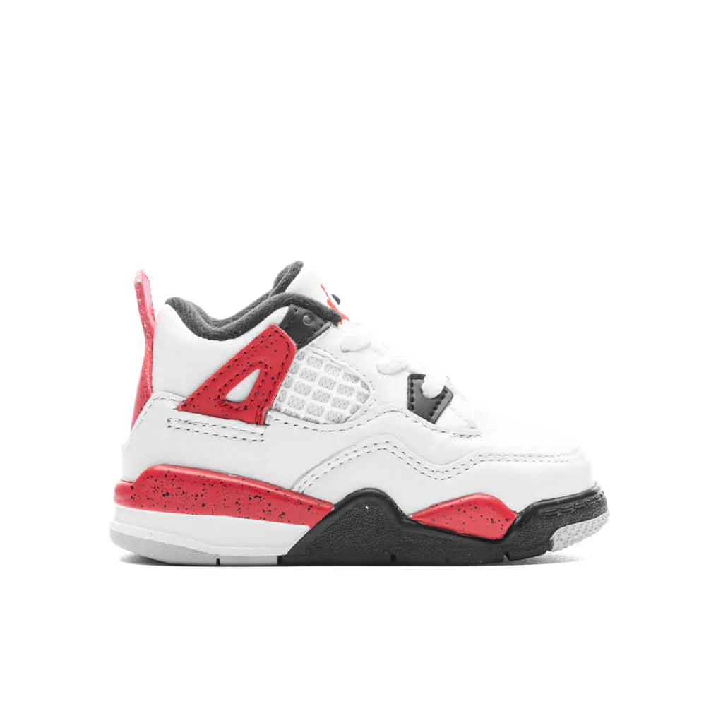 Air Jordan 4 Retro TD Red Cement White Fire Red Black