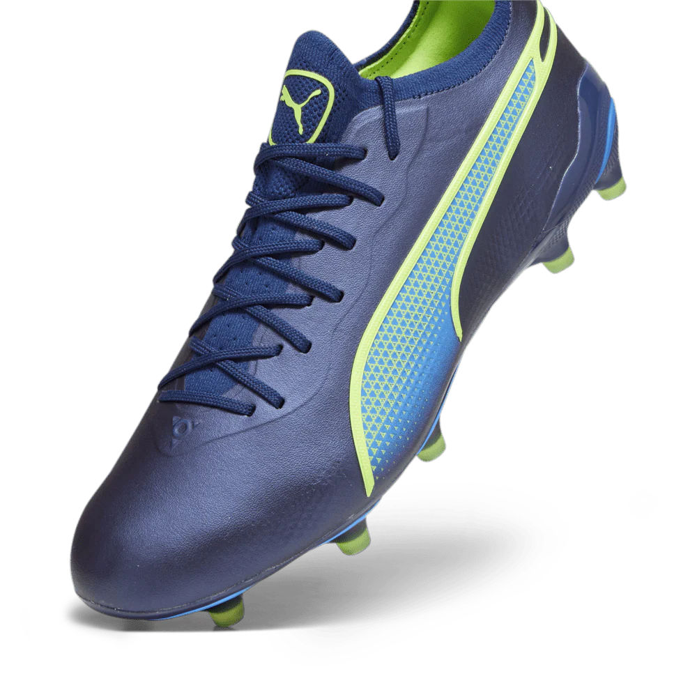 PUMA King Ultimate FG AG Multi Ground Soccer Cleats Blue Green