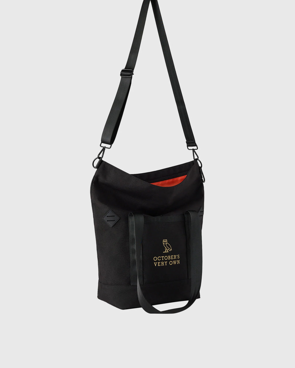 Roll Top Tote Bag Black