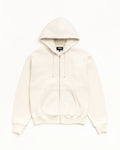 CURSIVE APPLIQUE ZIP HOODIE