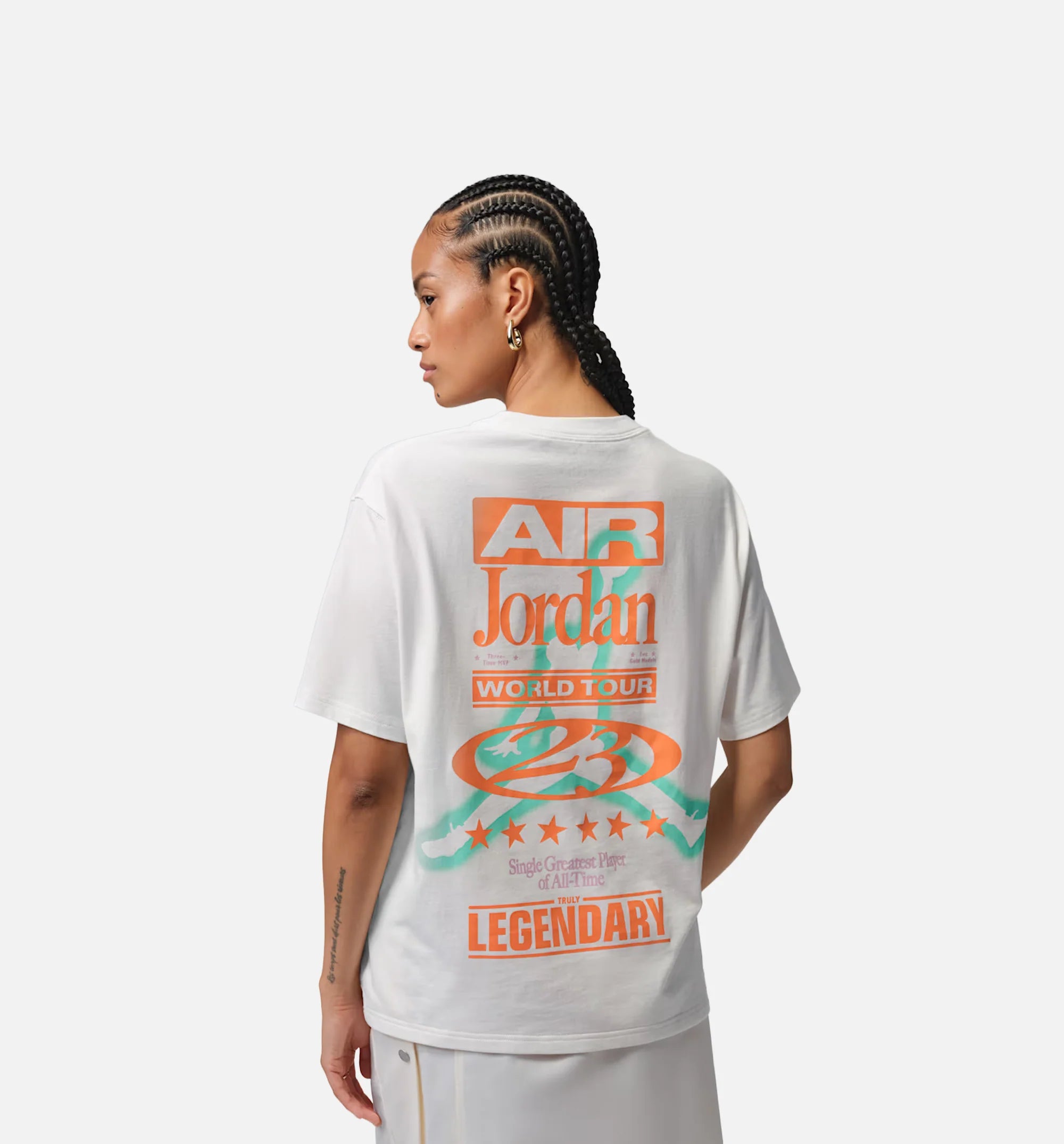 Flight Girlfriend Graphic Womens Short Sleeve Shirt Sail