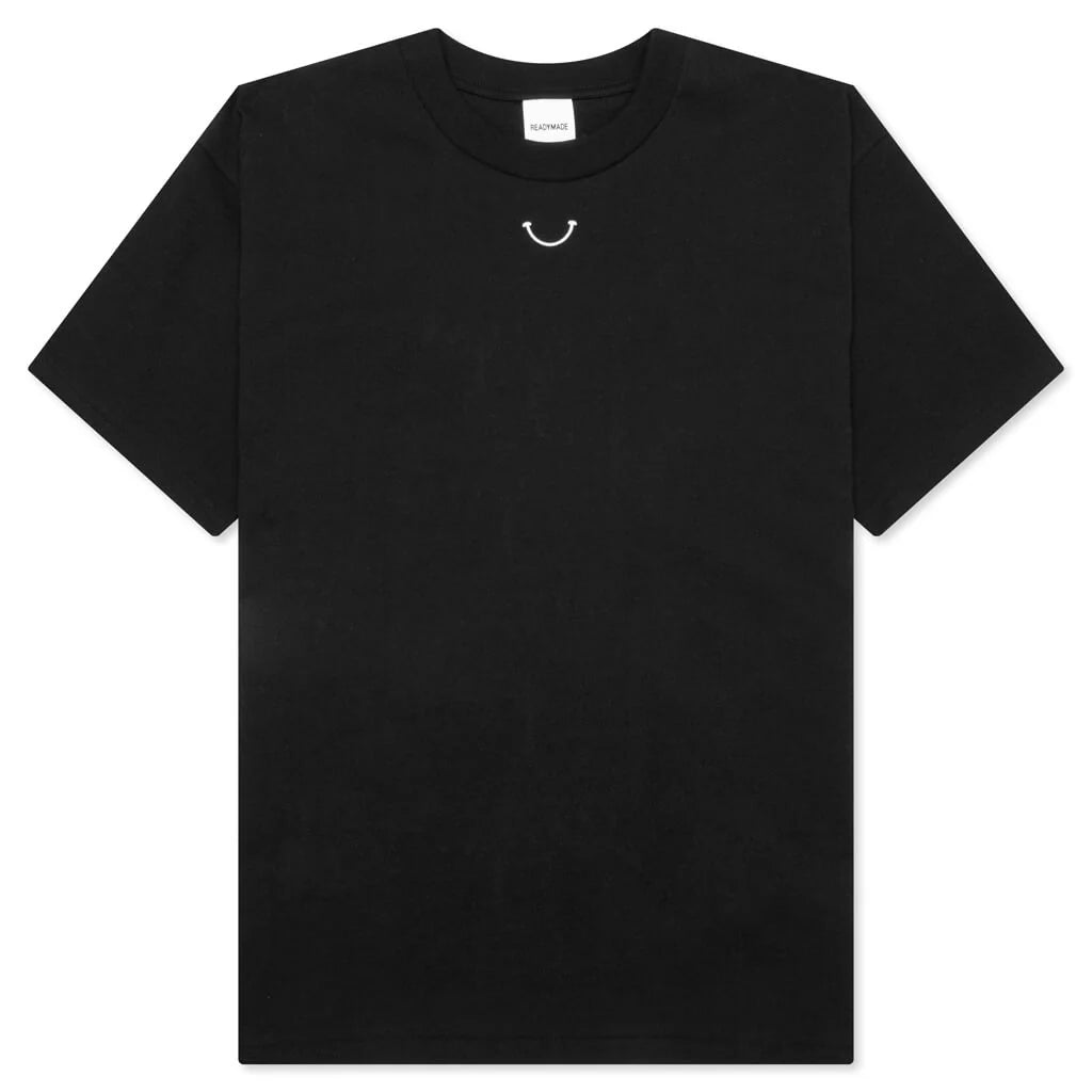Smile S S T Shirt Black
